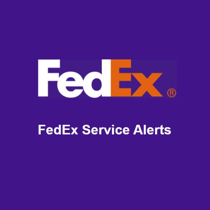 FedEx Service Alerts - Flooding in Southeastern Texas